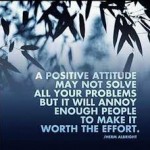 a positive attitude
